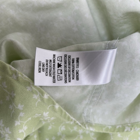 Robert Graham Classic Fit Spring Green Ivy Print Colorful Flip Cuffs Size XL - Picture 4 of 9